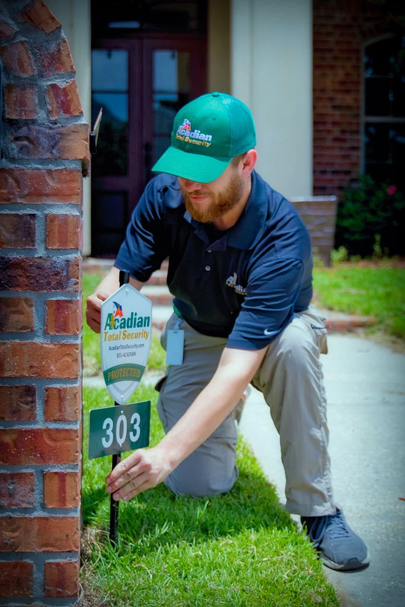 Acadian Total Security Yard Sign
